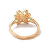 Brass Butterfly Thick Adjustable Ring for Women RJEW-P034-01G-3