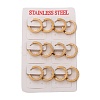 304 Stainless Steel Huggie Hoop Earrings EJEW-O096-19G-2