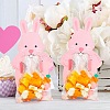 20Pcs Easter Rabbit Plastic & Paper Candy Storage Bags PW-WG91212-01-3
