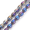 Electroplate Glass Beads Strands X-EGLA-T020-11-2