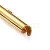 Brass Slide On End Clasp Tubes KK-TA0007-29G-5