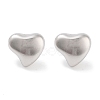 Non-Tarnish Heart 316 Surgical Stainless Steel Stud Earrings for Women EJEW-Z050-22P-2