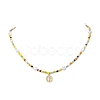 Brass Saint Benedict Pendant Necklace NJEW-JN04300-4