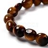 Natural Tiger Eye Beaded Stretch Bracelets BJEW-F414-02B-01-3