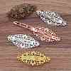 Brass Hair Barrettes OHAR-PW0001-199P-2