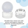 Fingerinspire 3Pcs 3 Style Glass Crystal Sphere Display Stand DJEW-FG0001-29-4