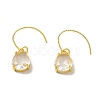 Teardrop Brass Hook Dangle Earring EJEW-R162-01G-2