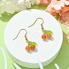 Natural Red Aventurine Cherry Dangle Earrings EJEW-JE05519-02-2