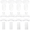 AHADEMAKER 6 Pairs Silicone Heel Grips AJEW-GA0005-26-1