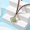 Crystal Holder Cage Necklaces NJEW-JN04586-01-1