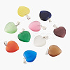 Cheriswelry 20Pcs 10 Colors Cat Eye Pendants G-CW0001-10-12