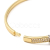Rack Plating Brass Hinged Bangles with Cubic Zirconia BJEW-D059-01G-4