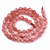Cherry Quartz Glass Beads Strands G-S368-016A-2