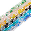 Pandahall 12 Strands 6 Colors Electroplate Glass Beads Strands EGLA-TA0001-31-2