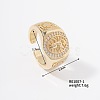 Stylish European American Retro Brass Virgin Mary Open Cuff Ring for Women IC7082-1