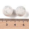 Natural Howlite No Hole Sphere Beads G-K353-04B-20-3