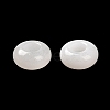 Natural White Jade European Beads G-R488-02H-3