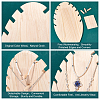Wooden Necklace Displays Stands NDIS-WH0001-11-5
