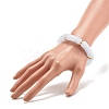 Acrylic Tube Beaded Stretch Bracelets X-BJEW-JB07774-04-3