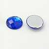 Imitation Taiwan Acrylic Rhinestone Flat Back Cabochons GACR-D002-18mm-07-1