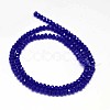 Faceted Rondelle Glass Beads Strands X-GLAA-I033-3mm-01-2