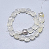 Natural White Agate Beads Strands G-S357-D01-10-2