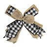 Christmas Linen Big Bowknot Decorations AJEW-M041-01A-2