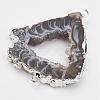Natural Geode Agate Links connectors G-G950-05P-2