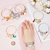 DIY Blank Dome Charm Bangle Making Kits BJEW-AB00023-3