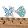 Alloy Rhinestone & Enamel Pendants PALLOY-F312-01P-3