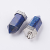 Natural Lapis Lazuli Pointed Pendants G-E442-03O-2