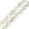 Electroplate Glass Beads Strands X-EGLA-N008-016-A02-1