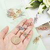 SUPERFINDINGS 12Pcs 3 Colors Rack Plating Alloy European Dangle Charms MPDL-FH0001-05-3