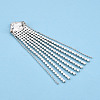 Crystal Rhinestone Tassel Lapel Pin JEWB-T002-41S-3