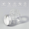 Mini Glass Bottles with Aluminum Cap Screw Top Lids CON-BC0006-07-6