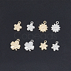 HOBBIESAY 48Pcs 8 Style Rack Plating Brass Charms KK-HY0001-48-4