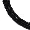 Natural Black Onyx Beads Strands G-A129-2mm-25-A-3