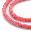 Handmade Polymer Clay Bead Strands X-CLAY-T002-4mm-72-3