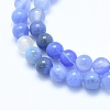 Natural Blue Chalcedony Beads Strands X-G-G765-30-10mm-3