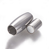 Tarnish Resistant 304 Stainless Steel Magnetic Clasps with Glue-in Ends STAS-F212-022P-2