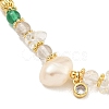 Natural Pearl & Natural Gemstone Beaded Necklaces NJEW-M214-08G-2