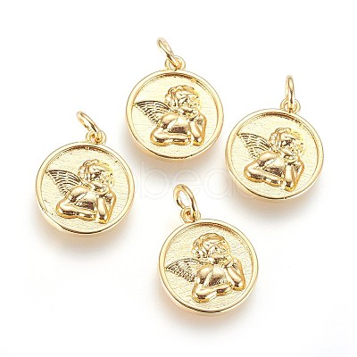 Brass Charms X-KK-G364-08G-1