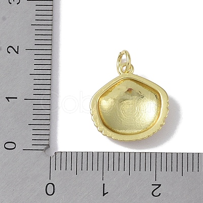 Brass Enamel Pendants KK-E110-07G-1