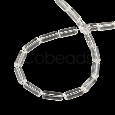 Transparent Glass Bead Strands X-GLAA-R162-10x4-09-1