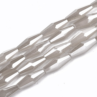 Electroplate Glass Beads Strands X-EGLA-S194-03A-F01-1