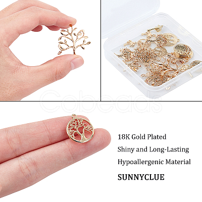 SUNNYCLUE Brass Pendants KK-SC0001-55G-1