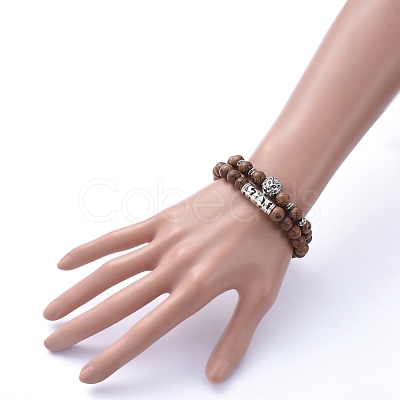 Stretch Bracelets Sets BJEW-JB05229-1