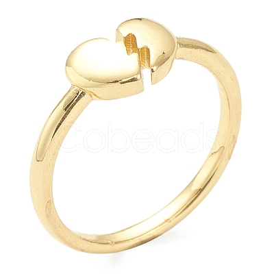 Brass Cuff Rings RJEW-A001-05G-1