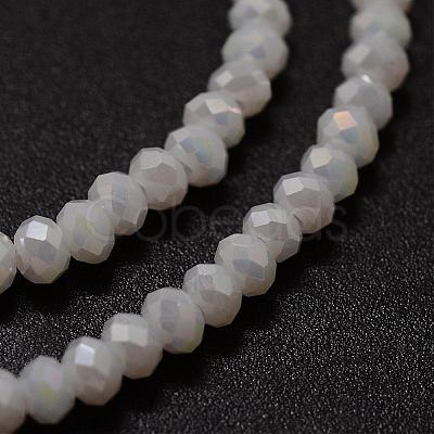 Electroplate Glass Bead Strands GLAA-K013-10HR-1