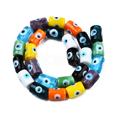 Handmade Evil Eye Lampwork Beads LAMP-N029-013-1